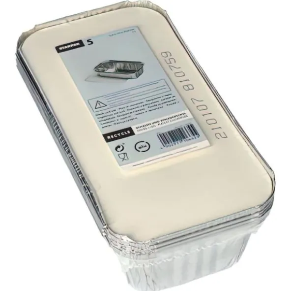 Aluminiumformar med Lock 1000ml