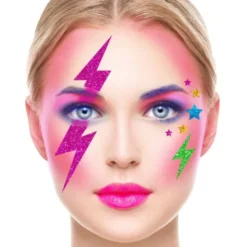 Ansiktsklistermärken Lightning Glitter