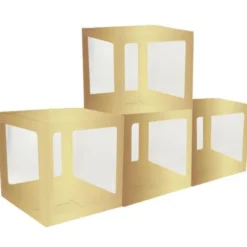 Askar Transparent/Guld 4-pack
