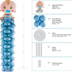 Baby Boy Ballongpelare
