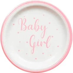 Baby Girl Papperstallrikar