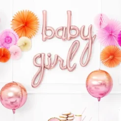 Baby Rosa Folieballong