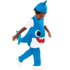 Baby Shark Dräkt Blå (1-2 år (80-92 cm))