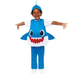 Baby Shark Dräkt Blå (1-2 år (80-92 cm))