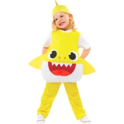 Baby Shark Dräkt Gul (1-2 år (80-92 cm))