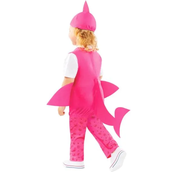 Baby Shark Dräkt Rosa (1-2 år (80-92 cm))