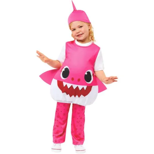 Baby Shark Dräkt Rosa (1-2 år (80-92 cm))