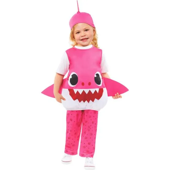 Baby Shark Dräkt Rosa (1-2 år (80-92 cm))