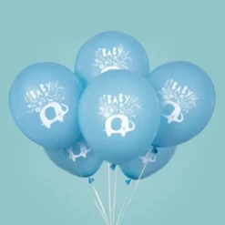 Babyshower Ballonger Elefant Blå