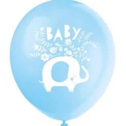Babyshower Ballonger Elefant Blå