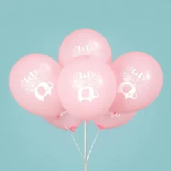 Babyshower Ballonger Elefant Rosa