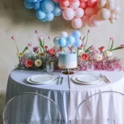 Baby Shower Ballong Tårtdekoration Blå 29 cm
