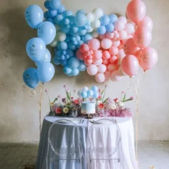 Baby Shower Ballong Tårtdekoration Blå 29 cm