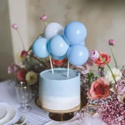 Baby Shower Ballong Tårtdekoration Blå 29 cm