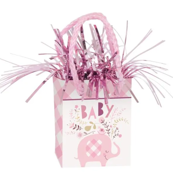 Babyshower Ballongvikt Elefant Rosa