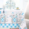 Babyshower Bordsdekoration Elefant Blå