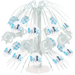 Babyshower Bordsdekoration Elefant Blå
