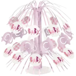 Babyshower Bordsdekoration Elefant Rosa