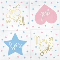 Baby Shower Boy or Girl Servetter
