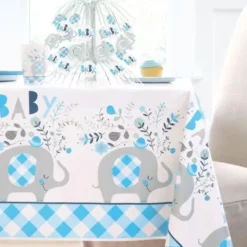 Babyshower Folieballong Elefant Blå