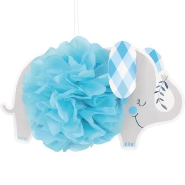 Babyshower Hängande Dekorationer Elefant Blå