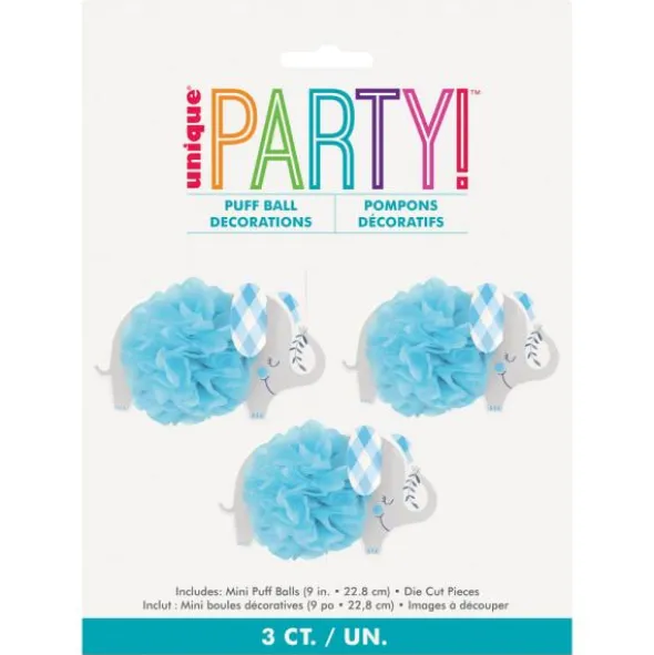 Babyshower Hängande Dekorationer Elefant Blå