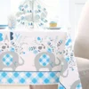 Babyshower Inbjudningskort Elefant Blå