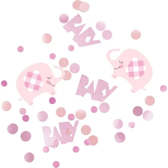 Babyshower Konfetti Elefant Rosa