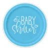 Baby Shower Pappersassietter Ljusblå
