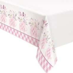 Babyshower Plastduk Elefant Rosa