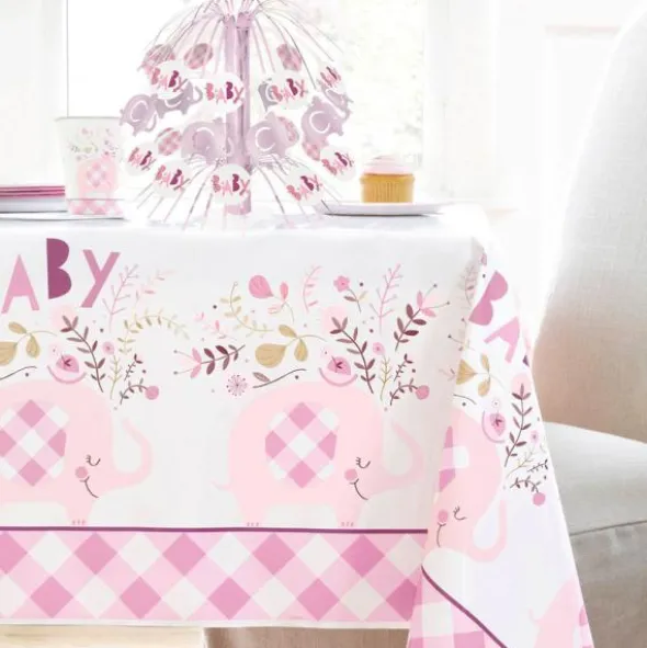 Babyshower Presentpapper Elefant Rosa