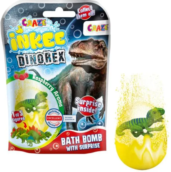 Badbomb med Överraskning Dinosaurie