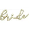 Ballong Banderoll Bride Metallic Guld