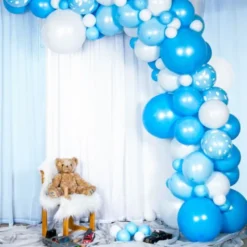 Ballongbåge Kit Baby Blå