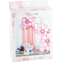 Ballongbåge Kit Baby Rosa