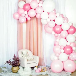 Ballongbåge Kit Baby Rosa