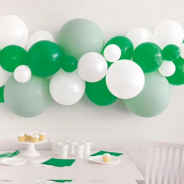 Ballongbåge Kit Grön & Vit