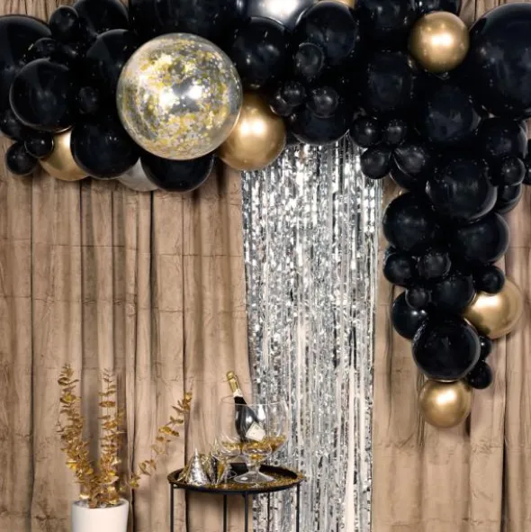 Ballongbåge Kit Svart & Guld