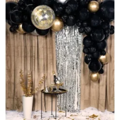 Ballongbåge Kit Svart & Guld
