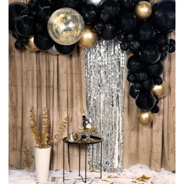 Ballongbåge Kit Svart & Guld
