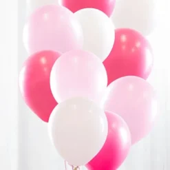 Ballongbukett Baby Rosa