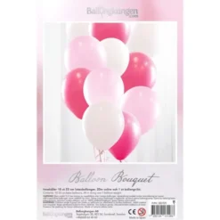 Ballongbukett Baby Rosa