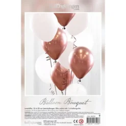 Ballongbukett Chrome Roséguld