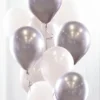 Ballongbukett Chrome Silver