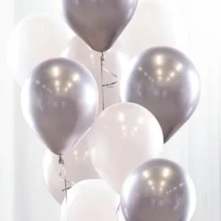Ballongbukett Chrome Silver