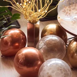 Ballongbukett Guld och Koppar