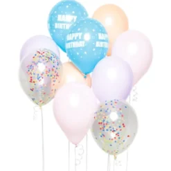 Ballongbukett Kit Happy Birthday Pastell