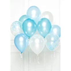 Ballongbukett Kit Vit och Blå