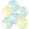 Ballonger Happy B-Day Pastell Mix Blå