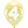 Ballonger Metallic Guld Happy B-day 4